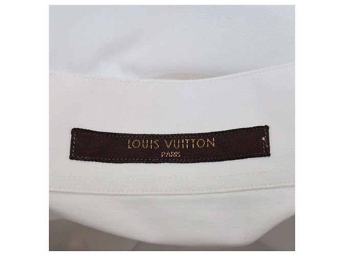 Camisa Tuxedo de Manga Larga de Algodón Blanco Louis Vuitton - vista 5