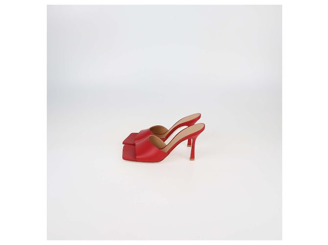 Rote Leder-Mules von Bottega Veneta - Ansicht 4