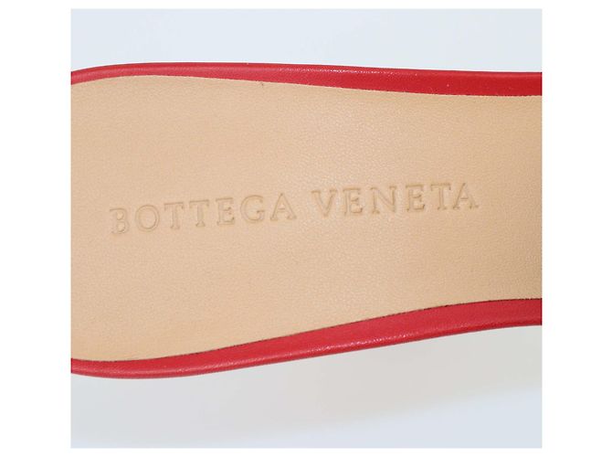 Rote Leder-Mules von Bottega Veneta - Ansicht 6
