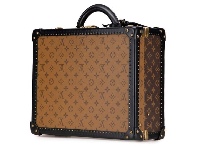Briefcase Cotteville Monogramma Reverse Louis Vuitton Marrone Nero - vista 2