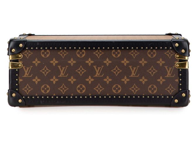 Briefcase Cotteville Monogramma Reverse Louis Vuitton Marrone Nero - vista 3