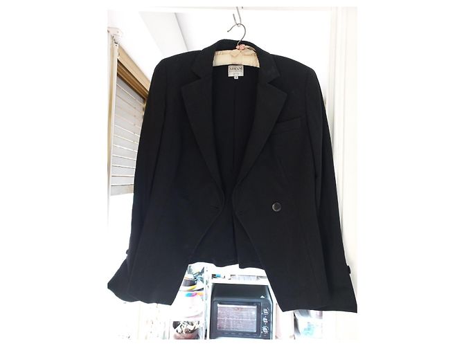 Armani Navy Blue Wool Jacket - view 2