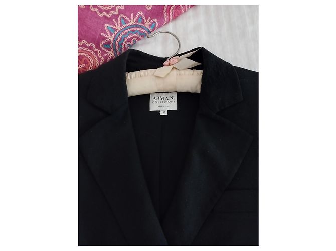 Armani Navy Blue Wool Jacket - view 4