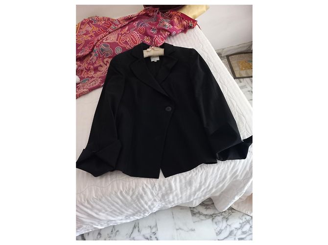 Armani Navy Blue Wool Jacket - view 7
