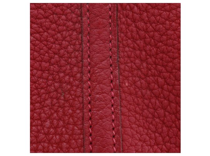 Borsa Hermès Garden TPM in Negonda Rosso - vista 11