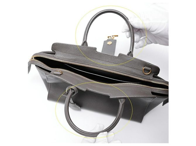 Borsa a mano Downtown Baby di Saint Laurent Marrone - vista 7