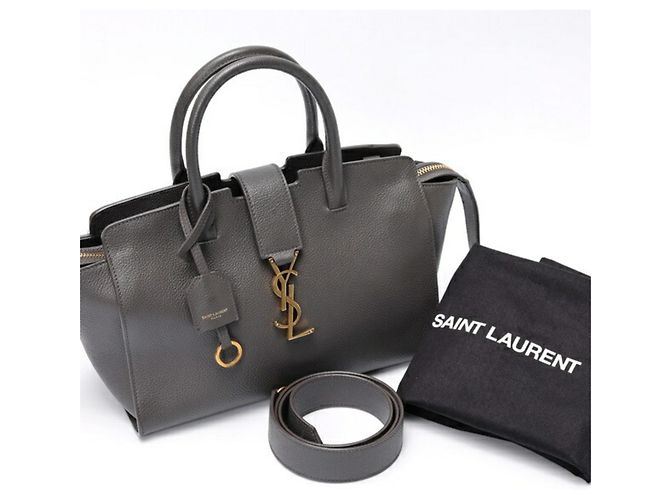 Borsa a mano Downtown Baby di Saint Laurent Marrone - vista 9