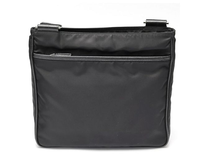 Borsa a Spalla in Pelle Saffiano Prada Nero - view 3