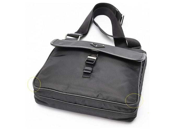 Borsa a Spalla in Pelle Saffiano Prada Nero - view 4