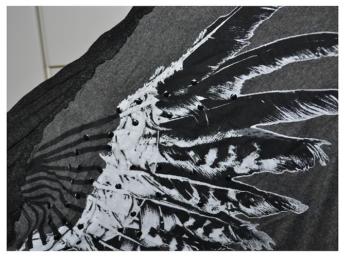 Just Cavalli Kleid Grau Viskose Baumwolle M - Ansicht 2