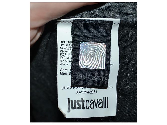 Just Cavalli Kleid Grau Viskose Baumwolle M - Ansicht 6
