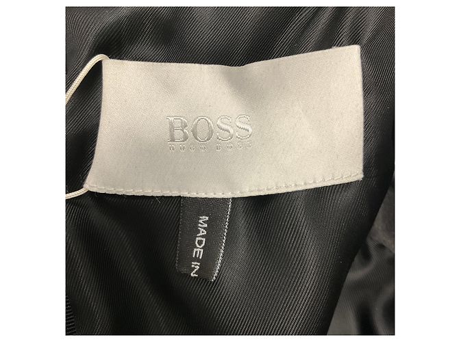 Vestido sin mangas de cuero de cordero Hugo Boss Black Syssy Negro - vista 4