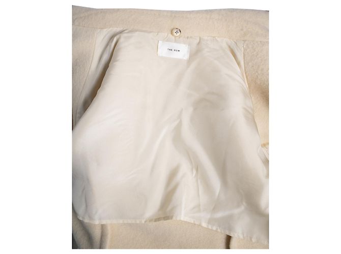 The Row, Azzedina beiger Wolljacke mit verdecktem Verschluss - Ansicht 5
