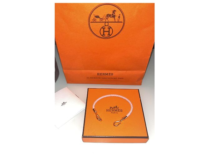 Hermès Jumbo Armband Sakura Pink Kalbsleder Gold Gold hardware - Ansicht 2
