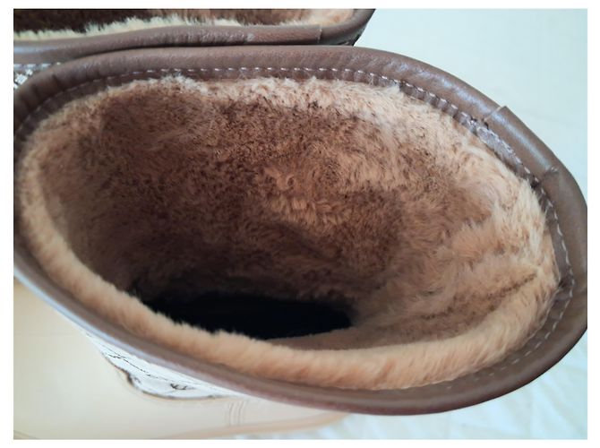 Autre Marque Botines Unisa Genio Jac Beige de Goma - vista 3