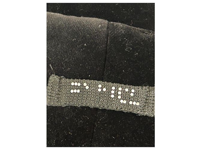 Abrigo de invierno de terciopelo negro Sonia Rykiel - vista 8