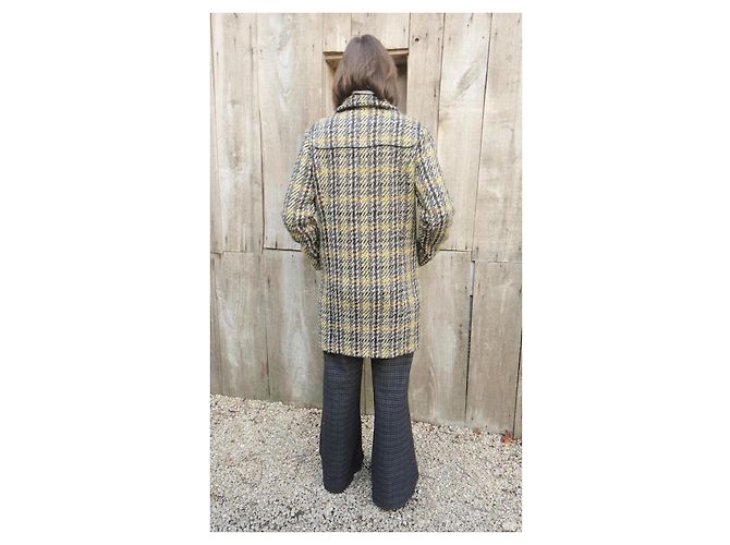 Abrigo Duffle Coat Aquascutum de tweed gris - vista 4