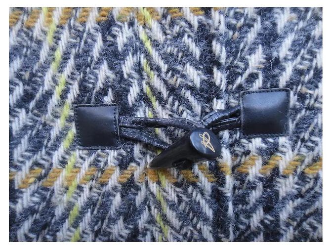 Abrigo Duffle Coat Aquascutum de tweed gris - vista 5