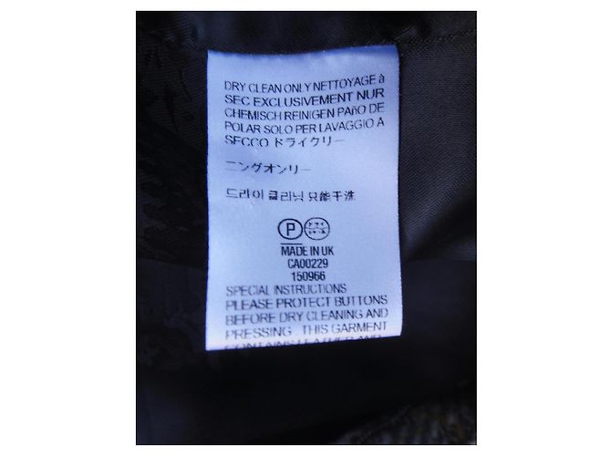 Abrigo Duffle Coat Aquascutum de tweed gris - vista 7