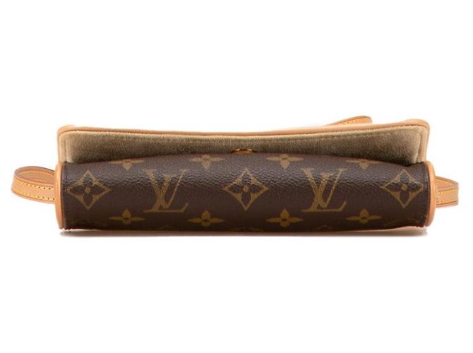 Borsa a Spalla Pochette Twin PM Monogramma Louis Vuitton Metallico Bronzo - vista 3