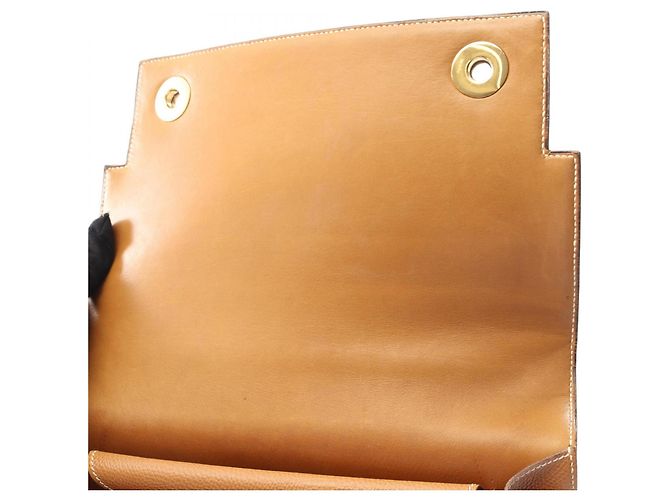 Borsa a mano Hermès Piano Marrone - vista 6