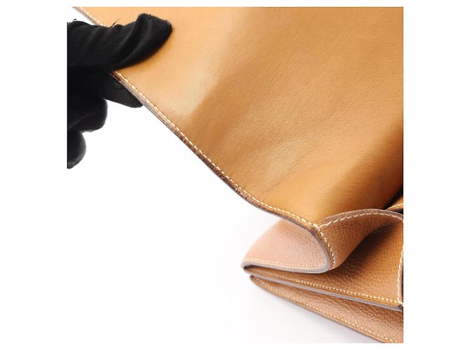 Borsa a mano Hermès Piano Marrone - vista 8