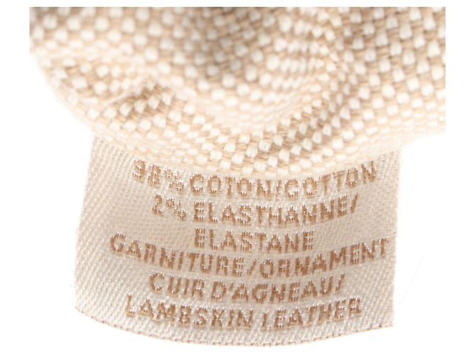 Hermès Claudia Plan Air Scrunchie Weiß Beige - Ansicht 4