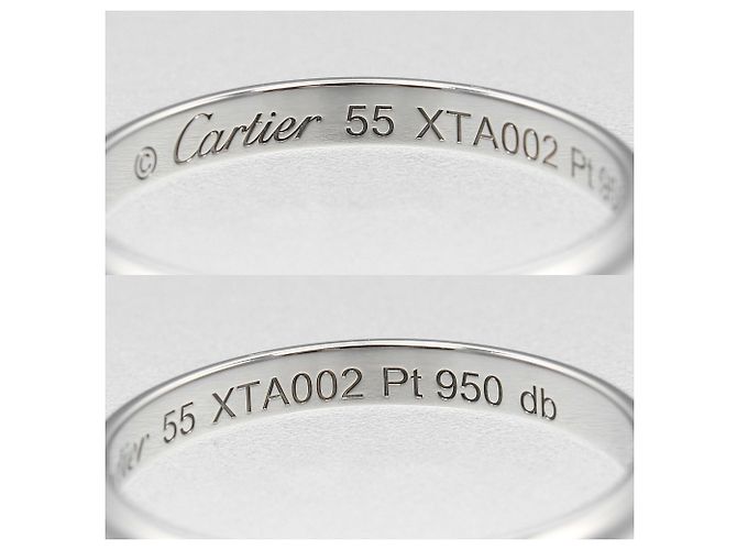 Cartier 1895 Platin-Ehering - Ansicht 4