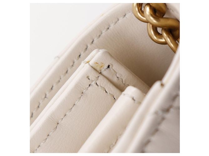 Cartera/Clutch Gucci GG Marmont con cadena Blanco - vista 12