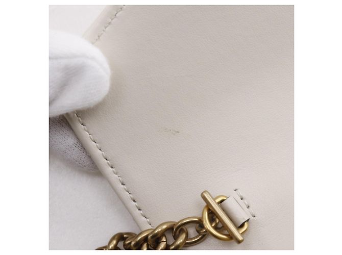 Cartera/Clutch Gucci GG Marmont con cadena Blanco - vista 9