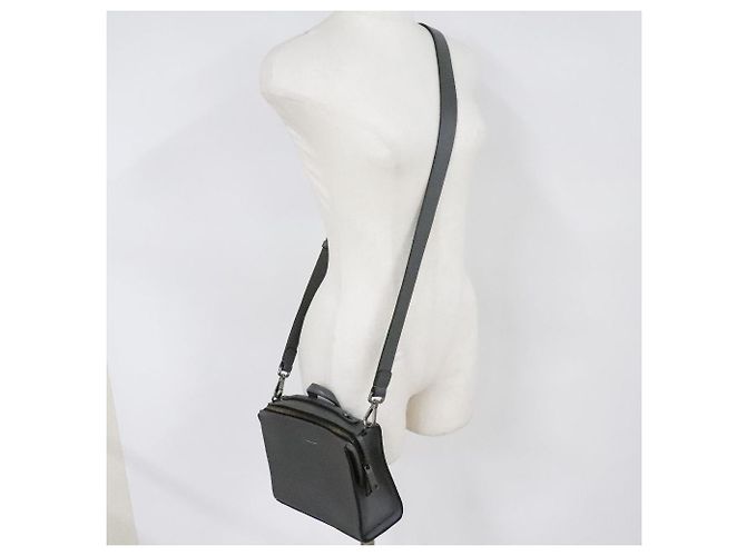 Fendi Mini Messenger Leder 2-in-1 Tasche Grau - Ansicht 9