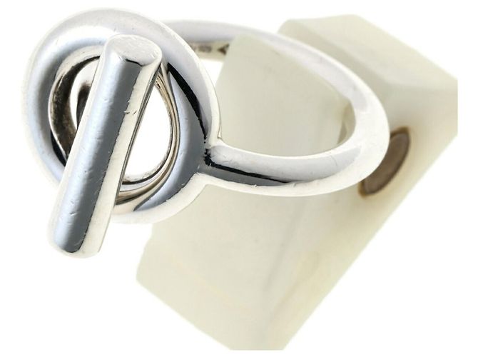 Hermès Echappé MM Bandring aus Silber - Ansicht 2