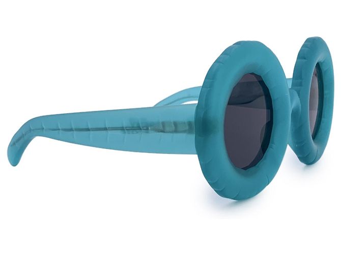 Jeremy Scott Gafas de sol oversize JSPool/3 azules de Linda Farrow 145 mm Turquesa - vista 2