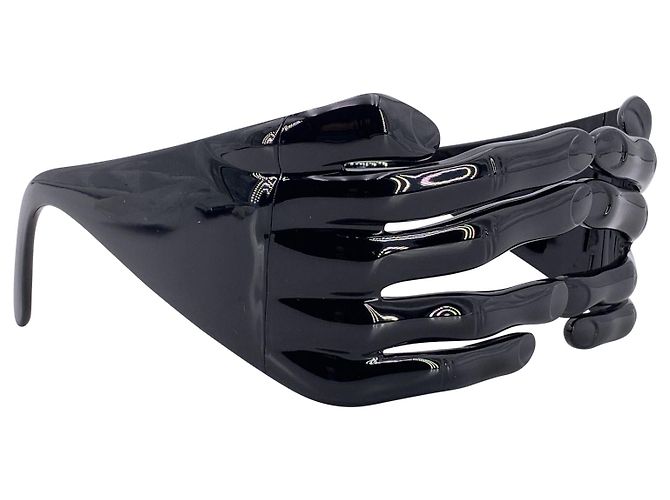 Jeremy Scott Gafas de sol JS/HANDS/1 negras de Linda Farrow Negro - vista 2