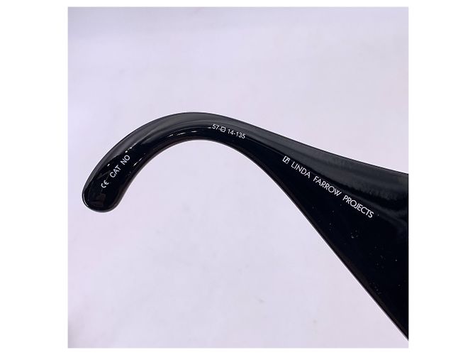 Jeremy Scott Gafas de sol JS/HANDS/1 negras de Linda Farrow Negro - vista 3