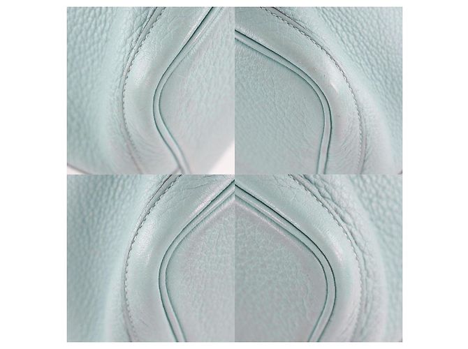 Borsa Tote Hermès Garden Party PM in Negonda Blu - vista 4