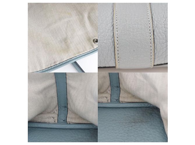 Borsa Tote Hermès Garden Party PM in Negonda Blu - vista 5