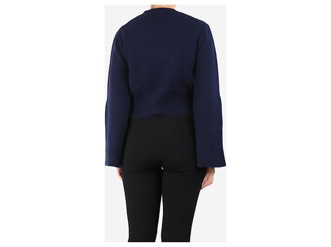 A.L.C Navy-Wollmischung Pullover - Größe S Marineblau - Ansicht 2