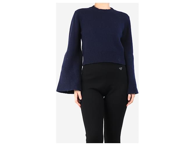 A.L.C Navy-Wollmischung Pullover - Größe S Marineblau - Ansicht 3