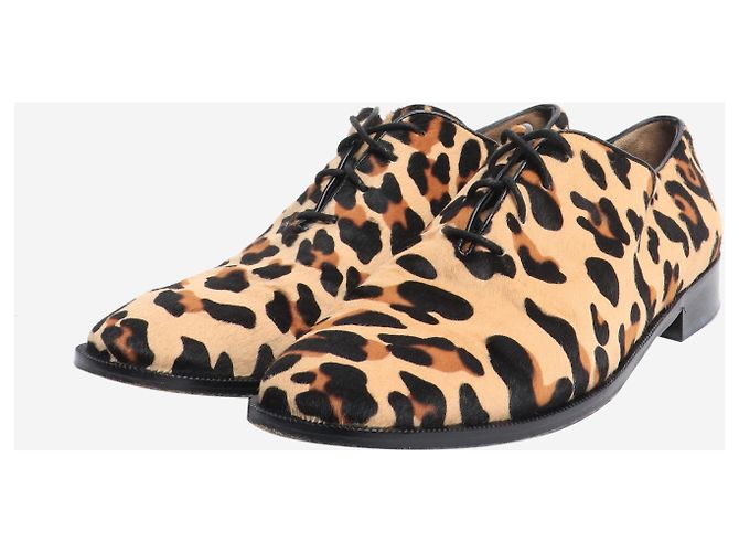 Marni Scarpe in pelo di vitello con stampa leopardata neutra - taglia EU 40 - vista 2