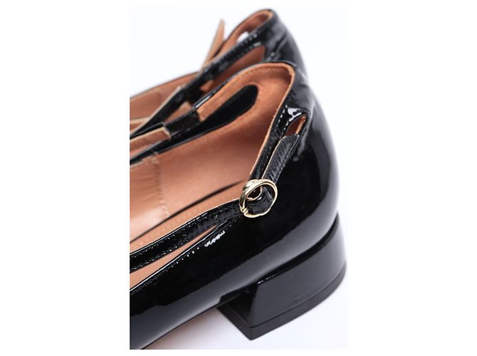 Autre Marque Schwarze Lacklederschuhe mit Absatz - Größe EU 40 - Ansicht 6