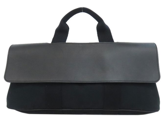 Borsa a mano Hermès Valparaiso Long MM Nero - vista 11