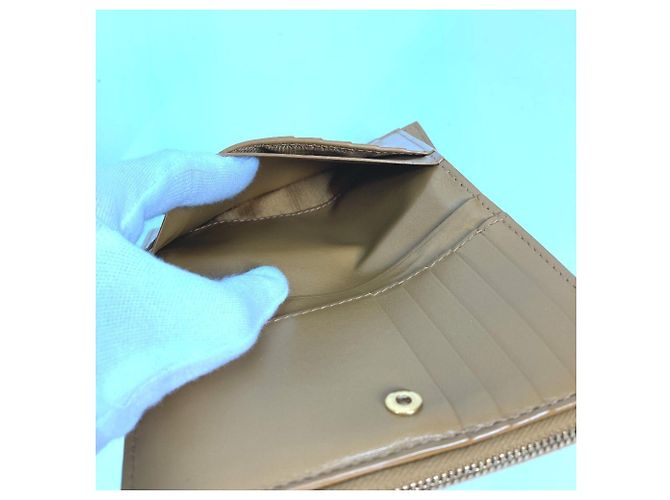 Billetera Compacta Cassette 667130 Bottega Veneta Beige - vista 14