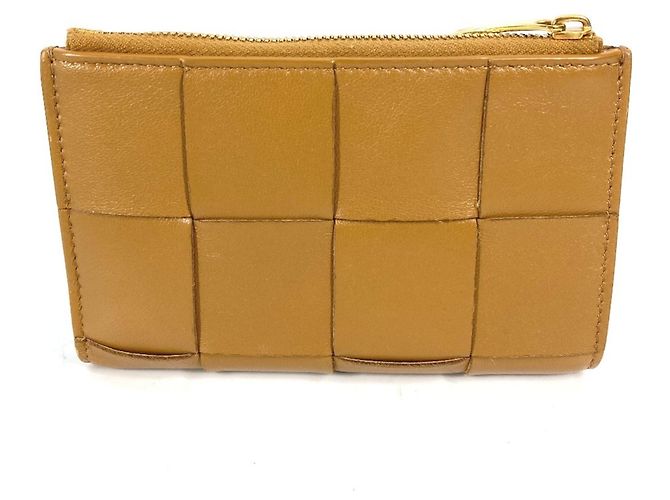 Billetera Compacta Cassette 667130 Bottega Veneta Beige - vista 2