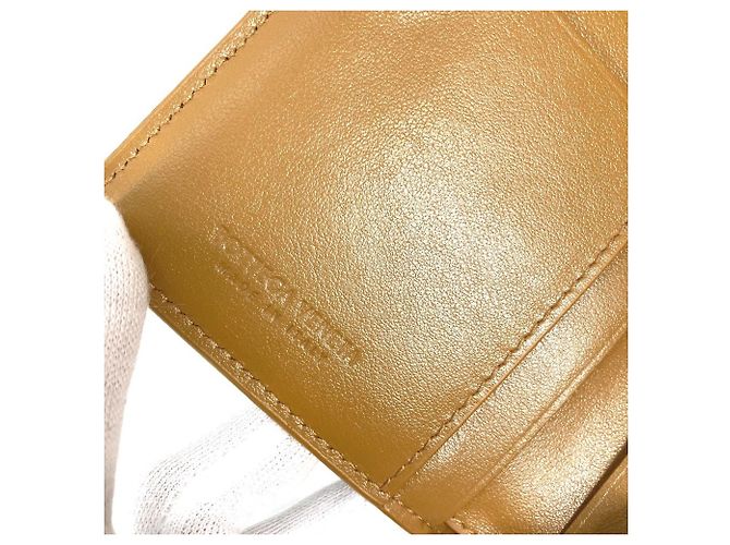 Billetera Compacta Cassette 667130 Bottega Veneta Beige - vista 9