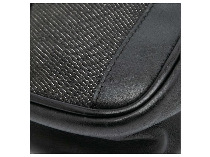 Bolso de Hombro de Denim Negro Gucci con Web - vista 10