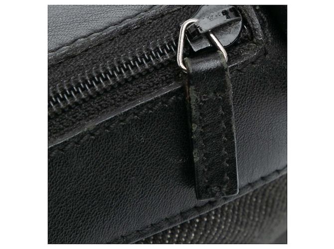 Bolso de Hombro de Denim Negro Gucci con Web - vista 8