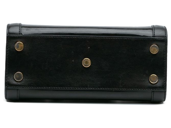 Jour Borsa Satchel Nano in Vernice Nera di Saint Laurent Nero - vista 3