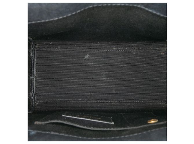 Jour Borsa Satchel Nano in Vernice Nera di Saint Laurent Nero - vista 4