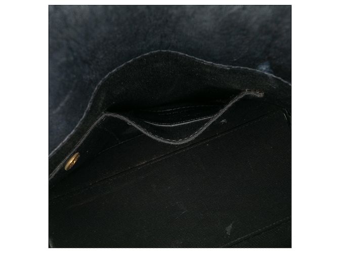 Jour Borsa Satchel Nano in Vernice Nera di Saint Laurent Nero - vista 6
